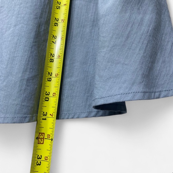 Lulus Women’s Elsie Puff Sleeve Square Neck Mini Dress Dusty Blue Size Small - Picture 8 of 8